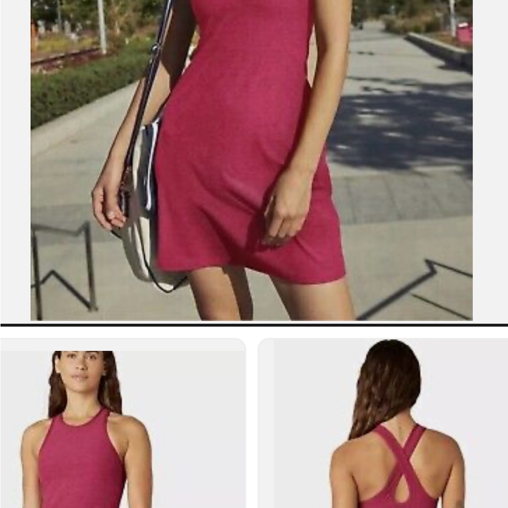 Beyond Yoga - Spacedye racerback dress - Maroon